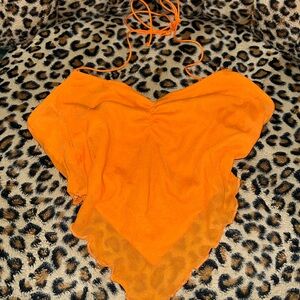 orange sexy top